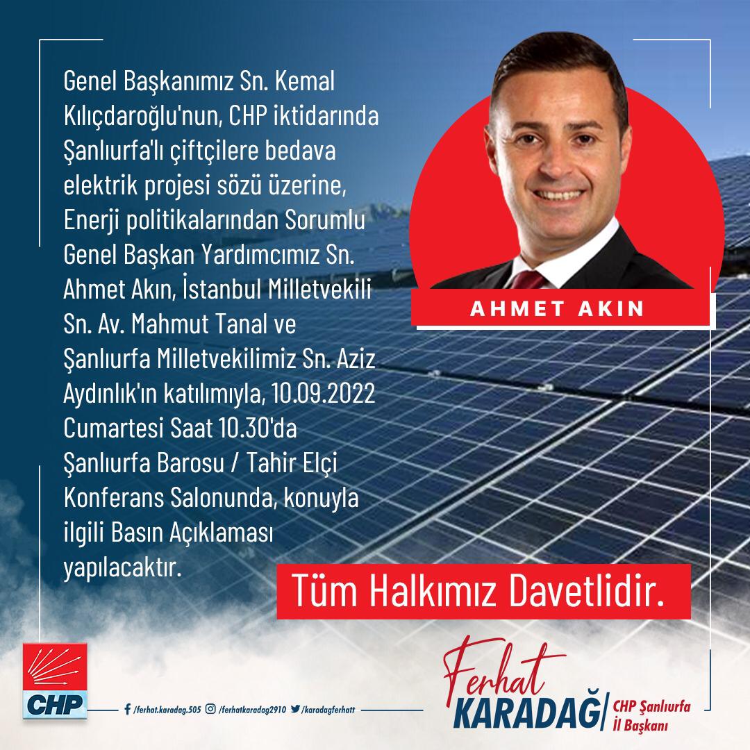 Kılıçdaroğlu Urfalı Çiftçiye Bedava Elektrik Vermek İçin Heyet Gönderiyor