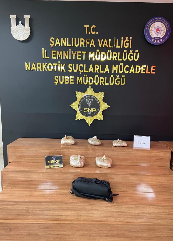 Şanlıurfa’da uyuşturucu operasyonu 2 gözaltı