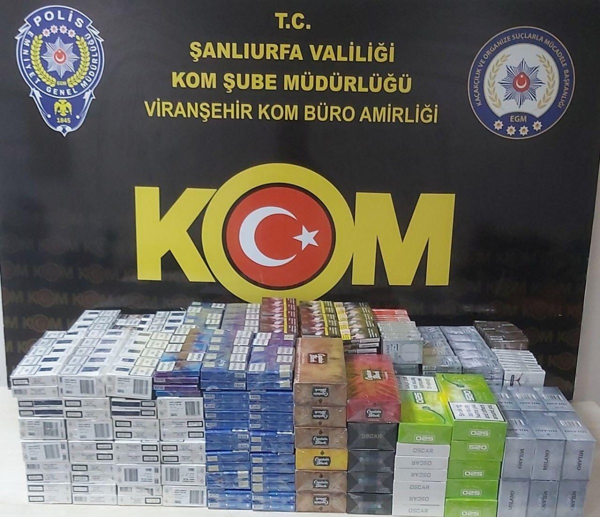 Viranşehir’de kaçak sigara operasyonu